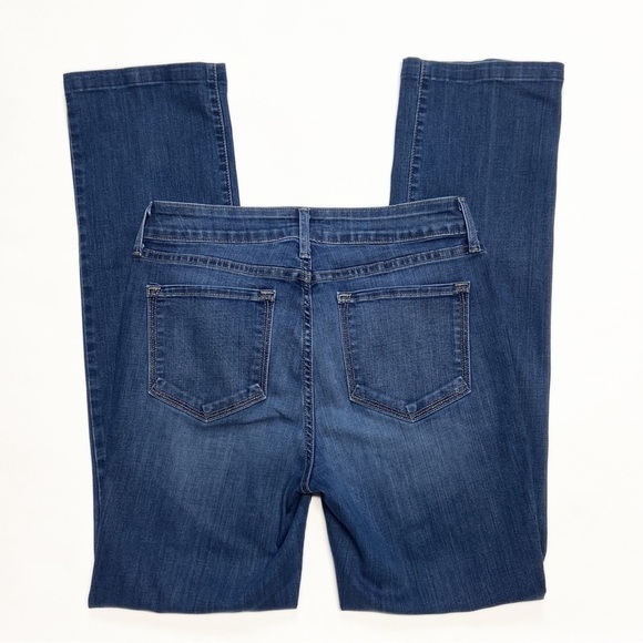 NYDJ Marilyn Straight High Rise Straight Leg Dark Wash Lift Tuck Denim Jeans - Picture 3 of 16